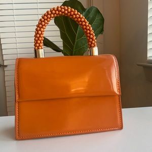 Zara Orange Mini Handbag with Strap